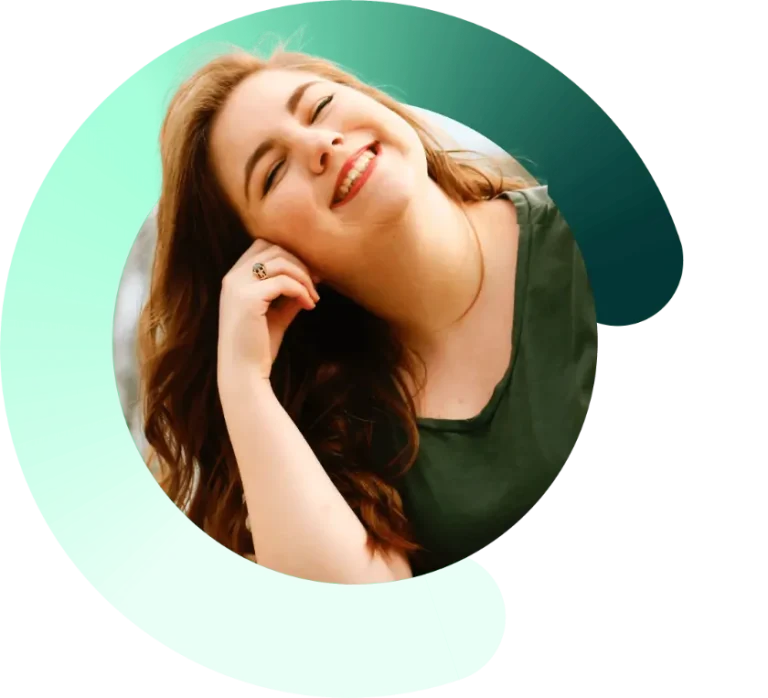 Woman smiling